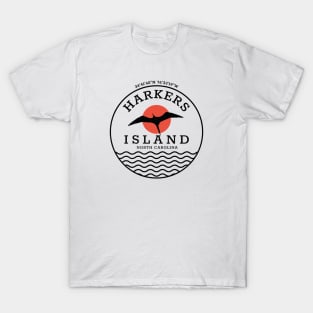 Harkers Island, NC Summertime Vacationing Seagull Sunrise T-Shirt